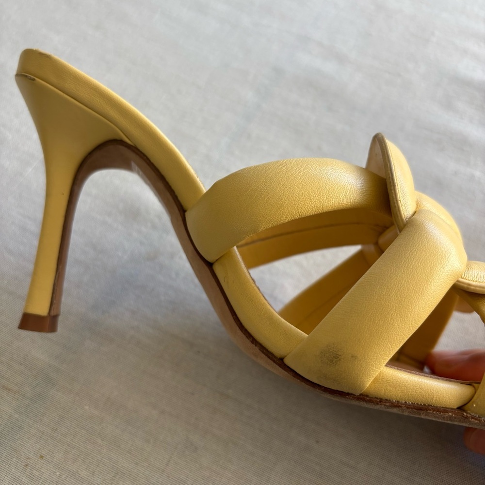 Coach Kellie Butter Yellow Leather Sandal 6.5 | Minimal Chic - Picture 7 of 11